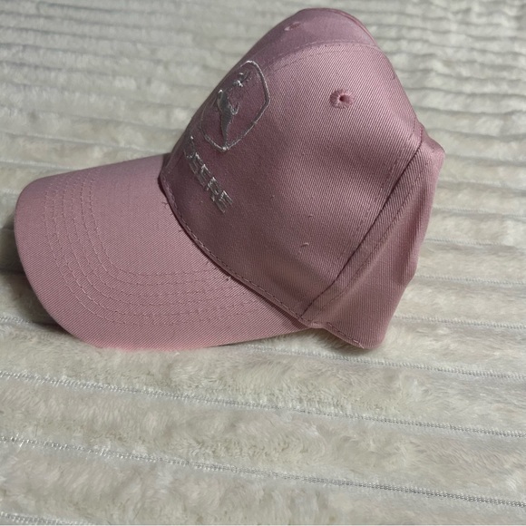 Pink John Deere Adjustable Baseball Cap - Picture 4 of 6